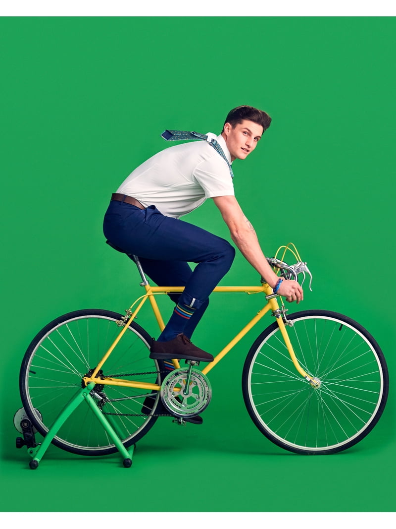 bicycle dress shirt Men's regular fit shirt with bike print