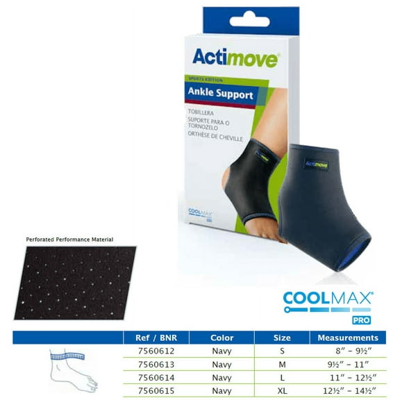 Actimove Ankle Sports Edition Support, Navy, Large