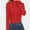 Red, variant on Women's Turtleneck Long Sleeve Shirts Casual Basic T Shirts Lightweight Base Layer Solid Slim Fit Tops