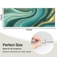 thumbnail image 5 of Teal Marble Gold Wave Pattern Kitchen Rug Mat,Kitchen Runner Rugs Non Skid Washable,Decorative Kitchen Floor Mats for Kitchen,Sink,Laundry,17"X47", 5 of 5