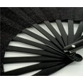 thumbnail image 3 of Large  Folding Hand Fan with holster for men/women Handheld Fan for ,Festival,Club,Party,Dance, 3 of 5