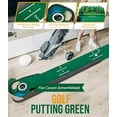 thumbnail image 3 of Putting Green Indoor - Golf Putting  boasts Genuine Green Speed and a Wrinkle-Free Surface. 8ft Practice Putting  with lenticular 3D Backplate, Alignment Guides and Ball Return, 3 of 6