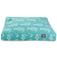 thumbnail image 2 of Majestic Pet | Sea Horse Shredded Memory Foam Rectangle Pet Bed For Dogs, Removable Cover, Teal, Small, 2 of 6