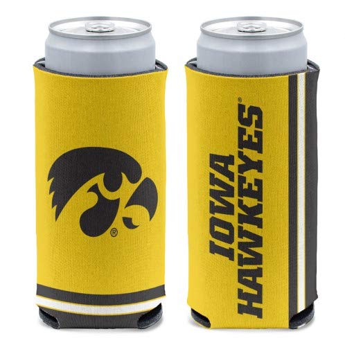 NCAA Iowa Hawkeyes Prime 12oz Slim Can Cooler, Collapsible