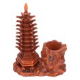 thumbnail image 4 of 1 juego de portalápices con diseño de torre, jarrón de madera de imitación, portalápices decorativo., 4 of 6