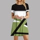 thumbnail image 2 of Vestido de Manga Corta para las Mujeres Casual Impreso Cuello Redondo, Vestido de las Señoras para la Primavera Y el Verano de Uso Diario, 2 of 9