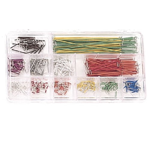 350 Piece Breadboard Jumper Wire Kit with Plastic Storage Case, Assorted Lengths and Colors