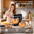 thumbnail image 4 of Stand Mixer with 5.5QT Stainless Steel Bowl & Extra 3.5QT Bowl, 10-Speed Tilt-Head Kitchen Mixer with Dough Hook, Beater & Whisk for Bread Dough, Cakes, Cookies & Baking, 4 of 9