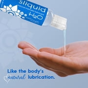 Sliquid H2O Water Based Lube, Water Based Lubricant for Sex, Natural Sex Lube, Glycerin Free Personal Lubricant (2 Oz) Clear, Unscented