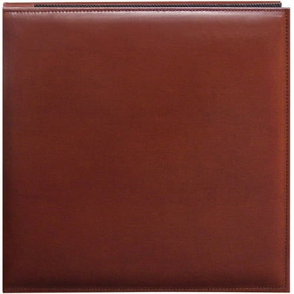 Pioneer 12 Inch by 12 Inch Snapload Sewn Leatherette Memory Book, Navy Blue