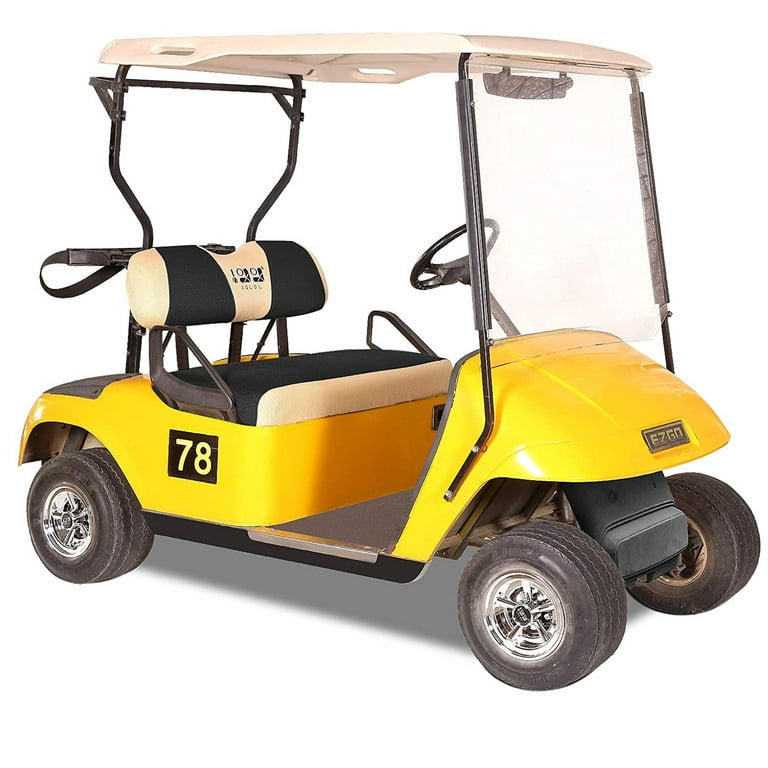 10L0L Golf Cart Seat Cover Set Fit EZGO TXT RXV Club Car DS Front