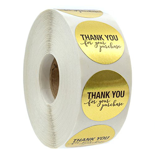 Paid yellow  LABELS 1000 PER ROLL GREAT STICKERS 