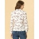 thumbnail image 5 of INSPIRE CHIC Blusa De Manga Larga Con Cuello En V Y Estampado Floral Para Mujer Beige M, 5 of 6