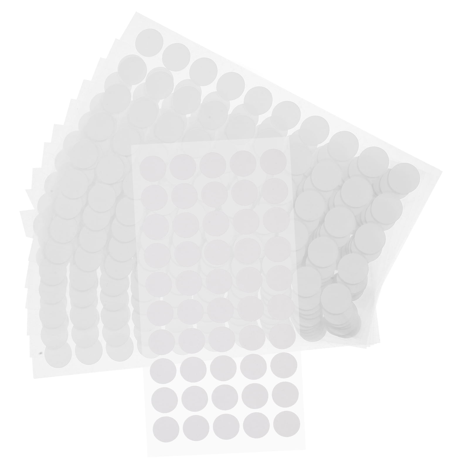 Worgeous 5 Sets Double-Sided Adhesive Dots Clear Removable Sticky Adhesive Putty Round No Trace Sticky Putty Waterproof Dot Stickers for Wall Hanging Decor