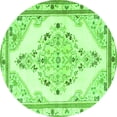 thumbnail image 1 of Ahgly Company Indoor Round Medallion Green Traditional Area Rugs, 6' Round, 1 of 1