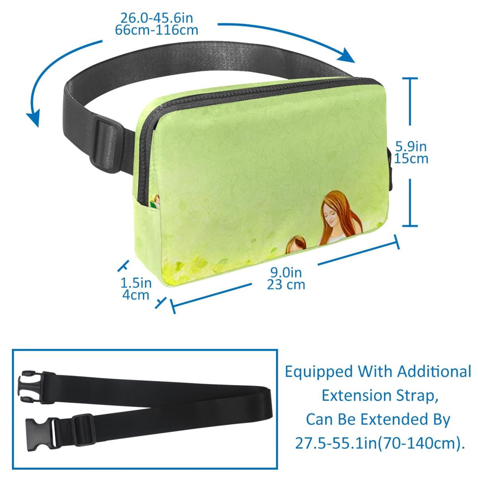 Mother's Day Adjustable Lightweight Unisex Waist Bag Running Belt with Extension Strap Money Belt Holder