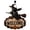 A, variant on 2026 Halloween Party Supplies Halloween Witch Welcome Sign Wall Hanging Decor Vintage Flying Witch On Wooden Door Hanger With Pumpkin Star Halloween Front Door