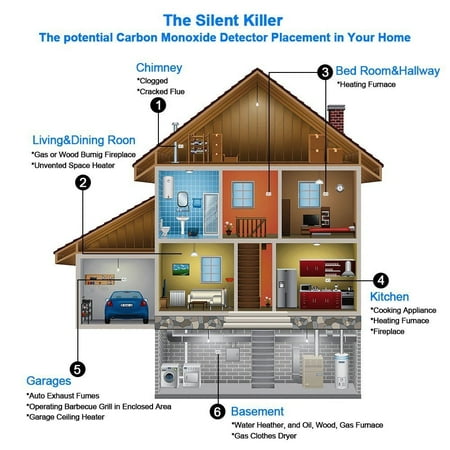 Carbon Monoxide Smoke Alarm Profession Home Safety Co Carbon
