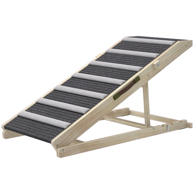 CoSoTower Dog Ramp for Couch, Foldable Pet Ramp for Small to Large Dog, 4 Adjustable Height from 14" to 20"