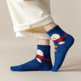 thumbnail image 6 of 6 Pcs Christmas Fuzzy Socks for Women Plush Cartoon Non Slip Fluffy Cozy Slipper Winter Warm Fleece Socks Home Sleeping Socks for Girl, 6 of 13