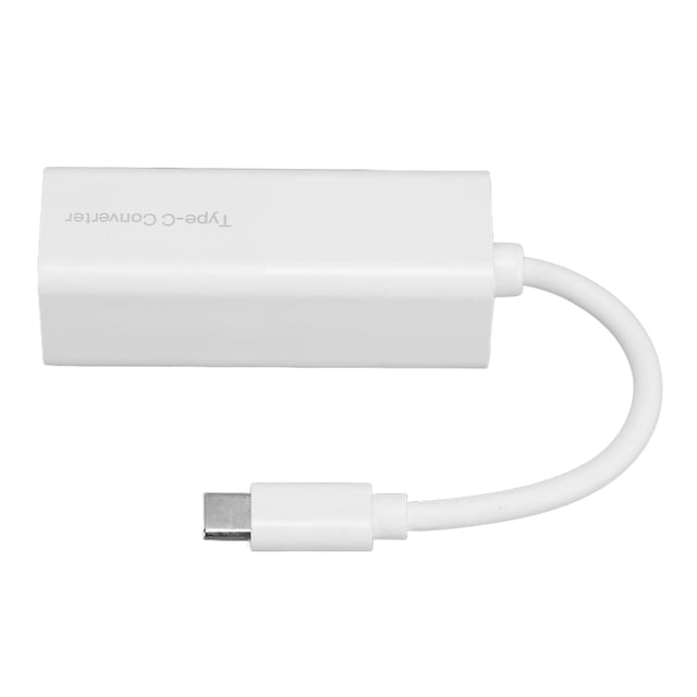 Adaptador de CC a USB C 65W PD Convertidor de CC a USB C Adaptador de corriente CC Adaptador hembra a USB C macho de 5,5 x 2,1 mm Blanco
