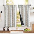 thumbnail image 1 of Cortinas Jinchan 61 cm x 24" Opacas Boho Térmicas 2 Paneles, 1 of 9