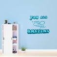 thumbnail image 2 of To Infinity And Beyond You are Amazing Peace Love forever Quote Wall Design Wall Art Sticker Designs Vinyl Stickers For Home House Walls Rooms Windows Bedroom Decoration Size (12x12 inch), 2 of 3