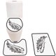 thumbnail image 1 of ABPHQTO Gel ws Juego de alfombras de baño de 3 piezas Alfombra de baño Alfombra de contorno y tapa de inodoro, 1 of 2