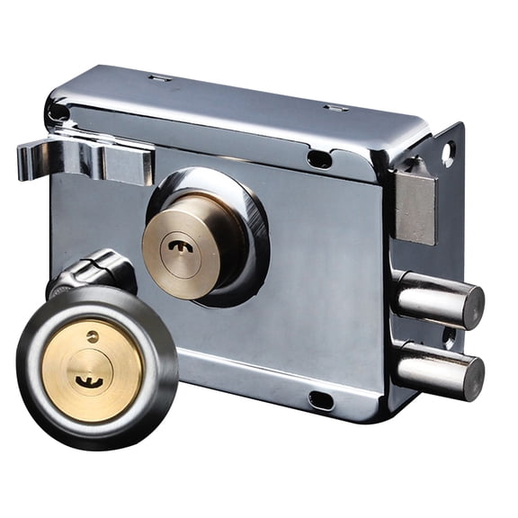ZheElen Fer Résistant à l'Usure Serrure Lisse Multiple Antique Cadenas Ménager Portail Maison Solide Universel Dortoir Engrenage Gauche Ouvert avec Bord
