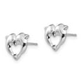 thumbnail image 2 of 14K White Gold Earring Button Women'S 9 mm 11 Madi K Screwback Dolphins Post Earrings, 2 of 3