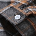 thumbnail image 6 of Josdec Men Classic Plaid Flannel Button Down Shirt, Turndown Collar Long Sleeve Overshirt Jacket, Warm Fall Winter Casual Layering Shacket Tops S-XXL, 6 of 6