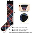 thumbnail image 3 of Coolnut Buffalo Plaid Compression Socks, 1 Pack Women Men Long Stocking (20-30mmHg) Travel Knee High Stockings for Athletic Sports,Running,Cycling,Nursing, 3 of 6