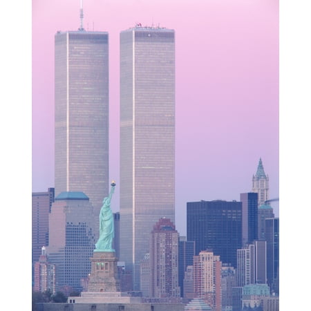 Statue Of Liberty Image - USA New York Statue of Liberty Stretched Canvas - Panoramic Images (12 x 36)