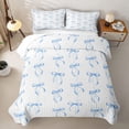 thumbnail image 2 of Erosebridal Girls Cute Bow-tie Quilt Full, Kawaii Cartoon Princess Full Bedspread Sets, 3-Piece, 2 of 7