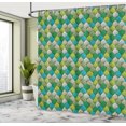 thumbnail image 4 of Ambesonne Abstract Shower Curtain, Gradient Nature Tone Forms, 69"Wx75"L, Multicolor, 4 of 4