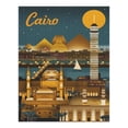 thumbnail image 2 of Cairo, Egypt, Retro Skyline (1000 Piece Puzzle, Size 19x27, Challenging Jigsaw Puzzle for Adults and Family, Made in USA), 2 of 4