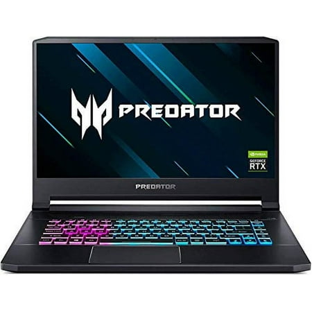 Acer Predator Triton 500 Thin & Light Gaming Laptop, Intel Core i7-9750H, GeForce RTX 2060 with 6GB, 15.6" Full HD 144Hz 3ms IPS Display, 16GB DDR4, 512GB PCIe NVMe SSD, RGB Keyboard (used)