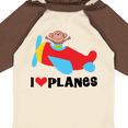 thumbnail image 4 of Inktastic Airplane I Love Planes Boys Long Sleeve Baby Bodysuit, 4 of 5
