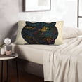 thumbnail image 6 of Salouo Owl with Mandala Print Print Pillow Case Cover,Wrinkle-Free Bed Pillow Cover Pack of 1 Home Decor Fade-Resistant and Stain-Resistant ,Pillows Not Included -14"x20", 6 of 8