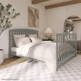 thumbnail image 2 of Dream On Me Odelle 5-in-1 Convertible Crib, Converts from Baby Crib to Toddler Bed, Day Bed, Kids Bed and Full Size Bed, Three Adjustable Mattress Height Positions, in Sea Grass, 2 of 7