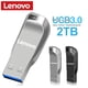 thumbnail image 2 of Lenovo-Pen Drive portátil de Metal, Memoria USB 512 de alta velocidad, interfaz tipo C, resistente al agua, 2TB, 1TB, 3,0 GB qym unisex, 2 of 2