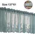 thumbnail image 2 of Cortinas cortas translúcidas bordadas con encaje Floral de 1 pieza para cocina hermosas decoraciones para ventana de comedor Zhivalor 223256-2, 2 of 2