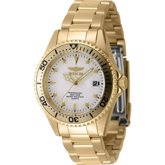 Invicta 8938OB Men's Pro Diver White Dial Yellow Gold Case Watch