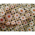 thumbnail image 4 of oneOone Silk Tabby Beige Fabric Sunflower Floral Quilting Supplies Print Sewing Fabric By The Yard 42 Inch Wide, 4 of 4