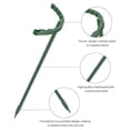thumbnail image 6 of Cheers.US 6Pcs Plant Support Stake, Plastic Ring Garden Stakes for Plant, Half Circle Plant Supports for Tall Potted Plants Indoor, Outdoor Plant Cage for Peony,Tomato,Hydrangea, 6 of 7