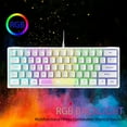 thumbnail image 1 of Teclado para juegos perfke 62 teclas negro con retroiluminación RGB, 1 of 5