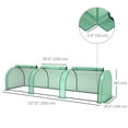 thumbnail image 3 of Outsunny Mini Serre Tunnel avec Housse en PE, Abri de Culture Vert pour Jardin, Vert, 3 of 10