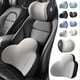 thumbnail image 1 of Ergonomic Design Car Headrest Lumbar 2-Piece Set Support Comfy Breathable Waist Protector for Car Office, 1 of 5