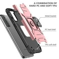 thumbnail image 3 of FIEWESEY for Samsung Galaxy S22 Phone Case Military Grade Drop Rugged Cover Anti-Scratch Protective 360° Rotate Kickstand Sturdy Shockproof Phone Cover for Samsung Galaxy S22 6.1 inch(Rose Gold), 3 of 7