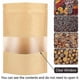 thumbnail image 4 of 50 Pcs Kraft Stand Up Pouch 4.7 X 7.8 Inch Self-sealing Kraft Paper Bag With, 4 of 5